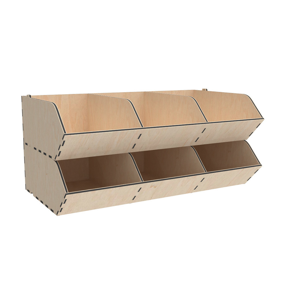 Диспенсер EKOSTAR из фанеры 6 ячеек 440х250х200 Киев - изображение 2