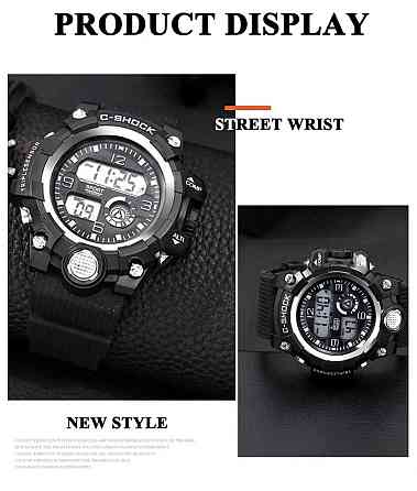 Наручные спортивные мужские часы диам 4,6 дл. 26см шир рем 2,2см, без подарочной коробки Киев