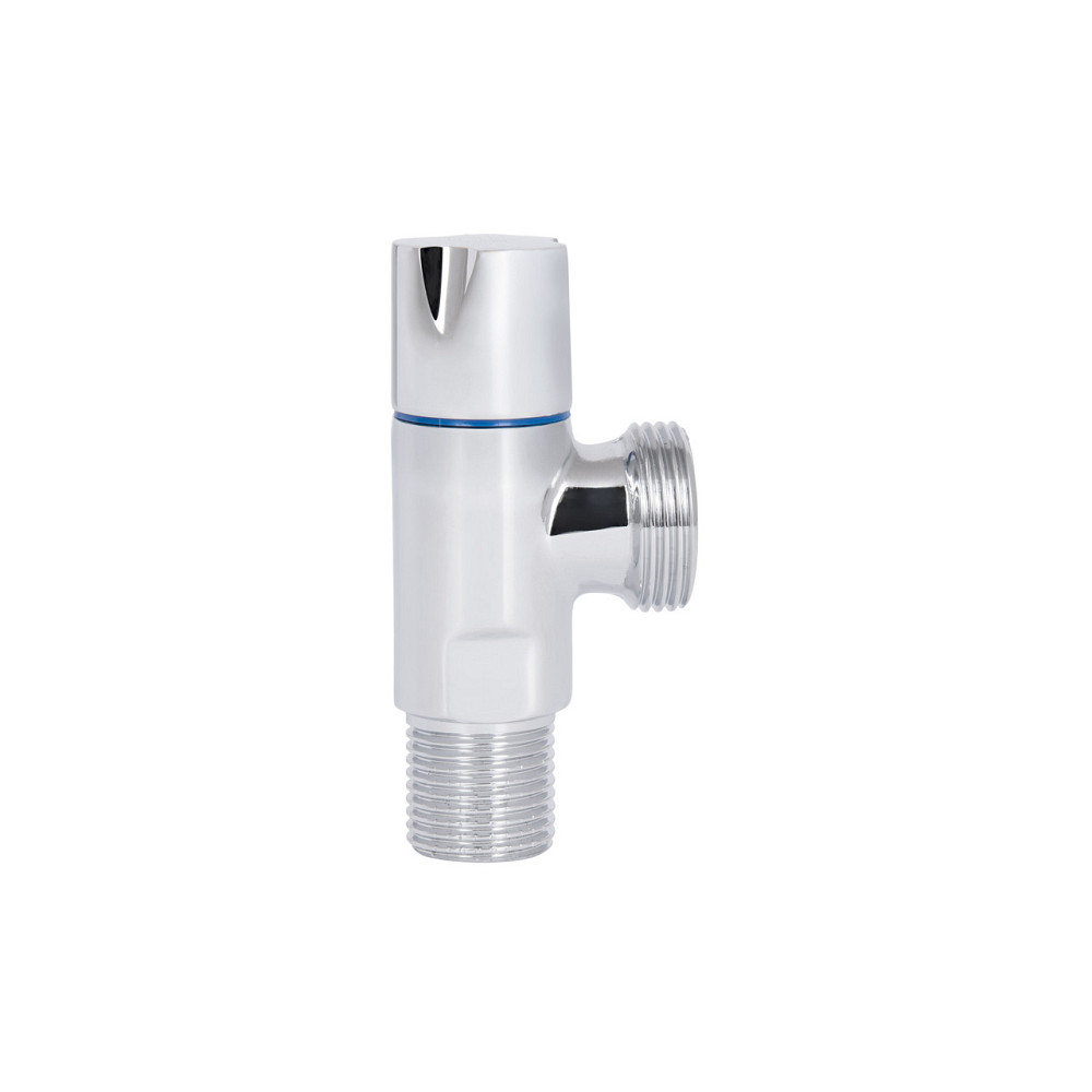 Кран кутовий Thermo Alliance Standart (ручка кругла) з керам.буксою 1/2"Н х 3/4"Н SF342W1520 Київ - фото 13