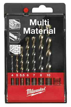 Набір свердл універсальних MILWAUKEE, MPD, (7шт), пластикова касета Одеса
