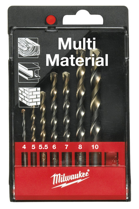 Набір свердл універсальних MILWAUKEE, MPD, (7шт), пластикова касета Одесса - изображение 1