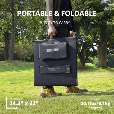 Портативна сонячна панель Zendure 200W MC4 (ZD200SP-BK-JH) Вінниця - фото 2