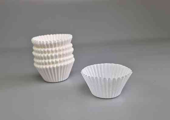 Тартолітка для кексів 3А кругла біла D30 H24 (100 шт.) (1 уп.) Харків