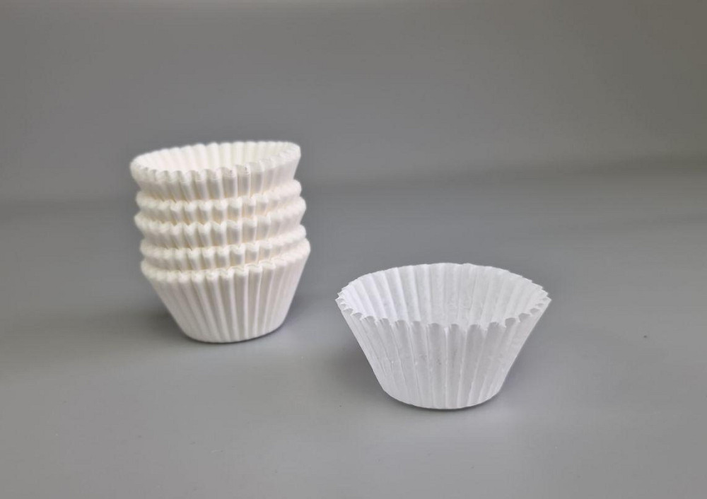 Тартолітка для кексів 3А кругла біла D30 H24 (100 шт.) (1 уп.) Харків - фото 1