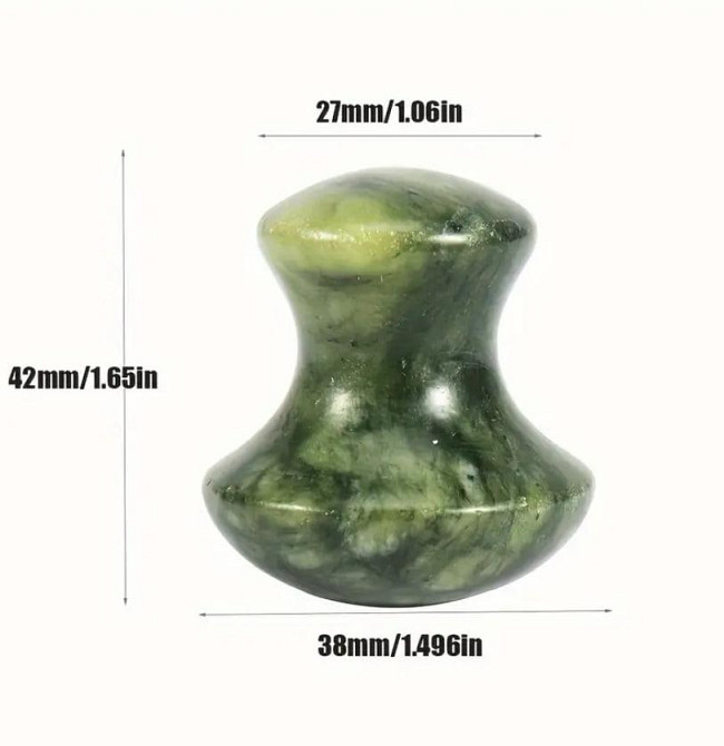 Нефритовый массажер для лица Грибок (42*38 мм), массажер для лица, 1 шт. Киев - изображение 4