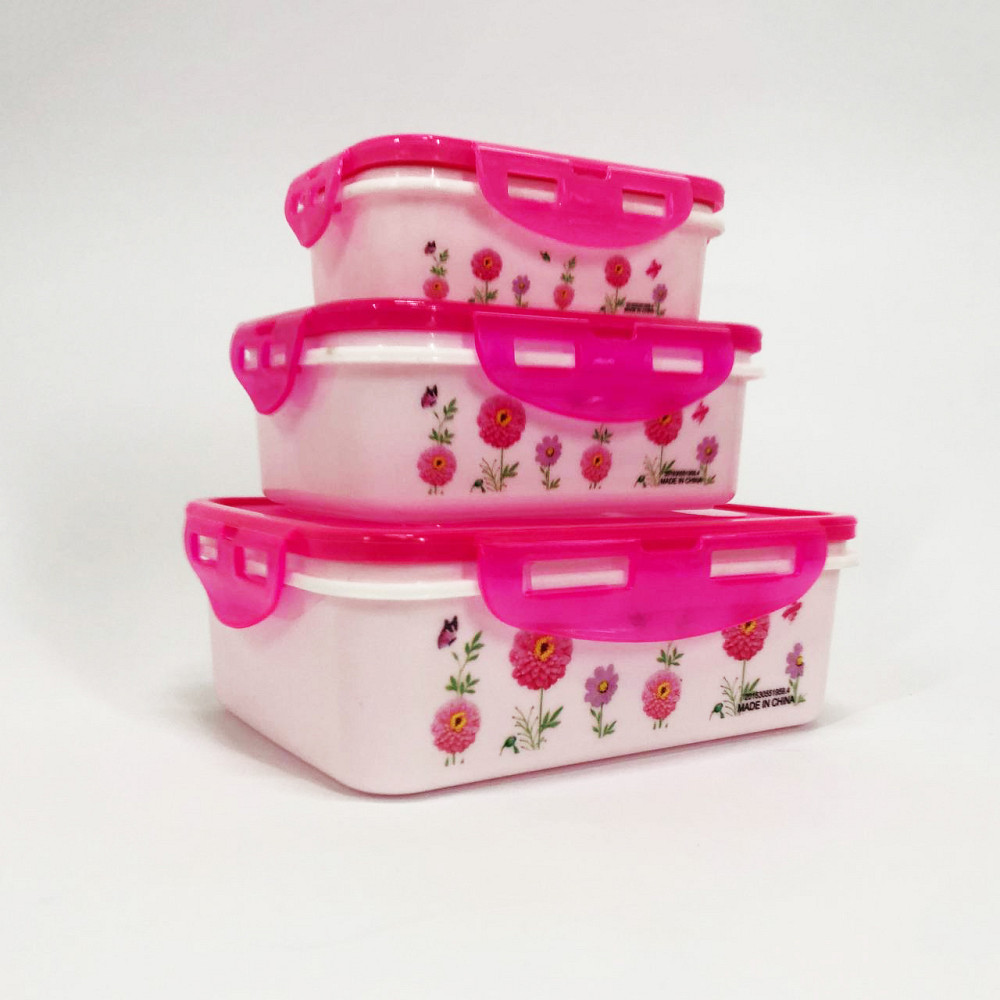 Набор пластиковых судков UNIQUE UN-1511. Цвет: розовый OB-47 Львов - изображение 8