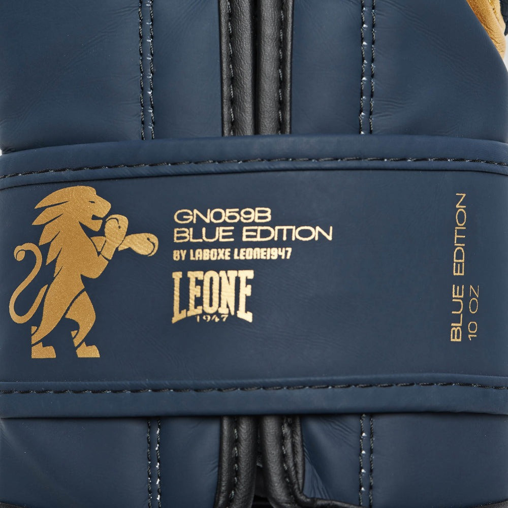 Боксерские перчатки Leone GN059B Blue Edition 10 унций (капу в комплекте) Киев - изображение 9