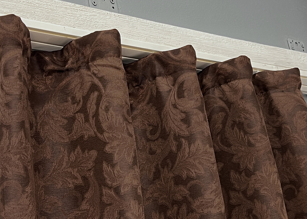 Комплект готових штор VR-Textil Жакард № 1088ш Коричневий 130х170 см 2 шт (35-0417) Київ - фото 8