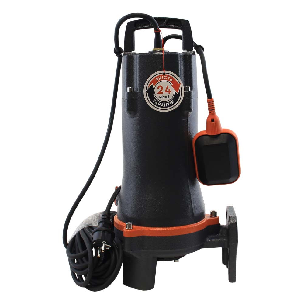 LEO Насос канализационный 1.1кВт Hmax 18м Qmax 140л/мин (с режущим механизмом) LEO 3.0 32SWPm3. Коломия - фото 5