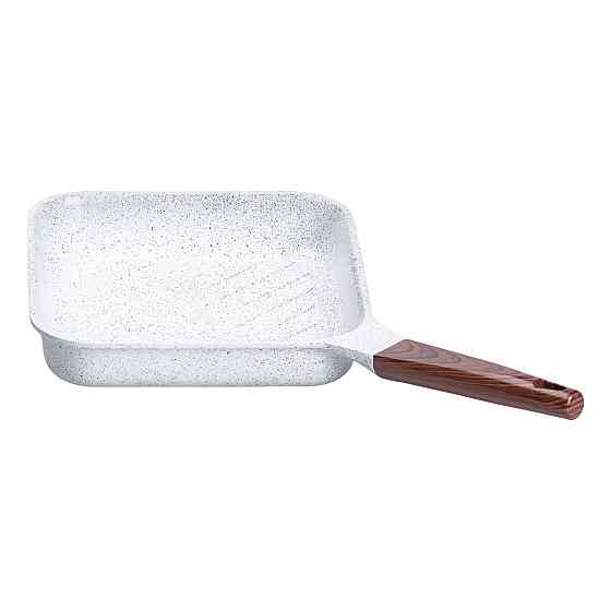 Сковорода-гриль алюмінієва, квадратна, 2,5 л, з антипригарним покриттям, 24 см MGC White HP-4-438W Коломия