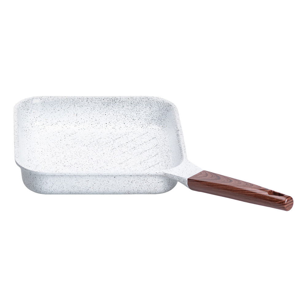 Сковорода-гриль алюмінієва, квадратна, 2,5 л, з антипригарним покриттям, 24 см MGC White HP-4-438W Коломия - фото 5