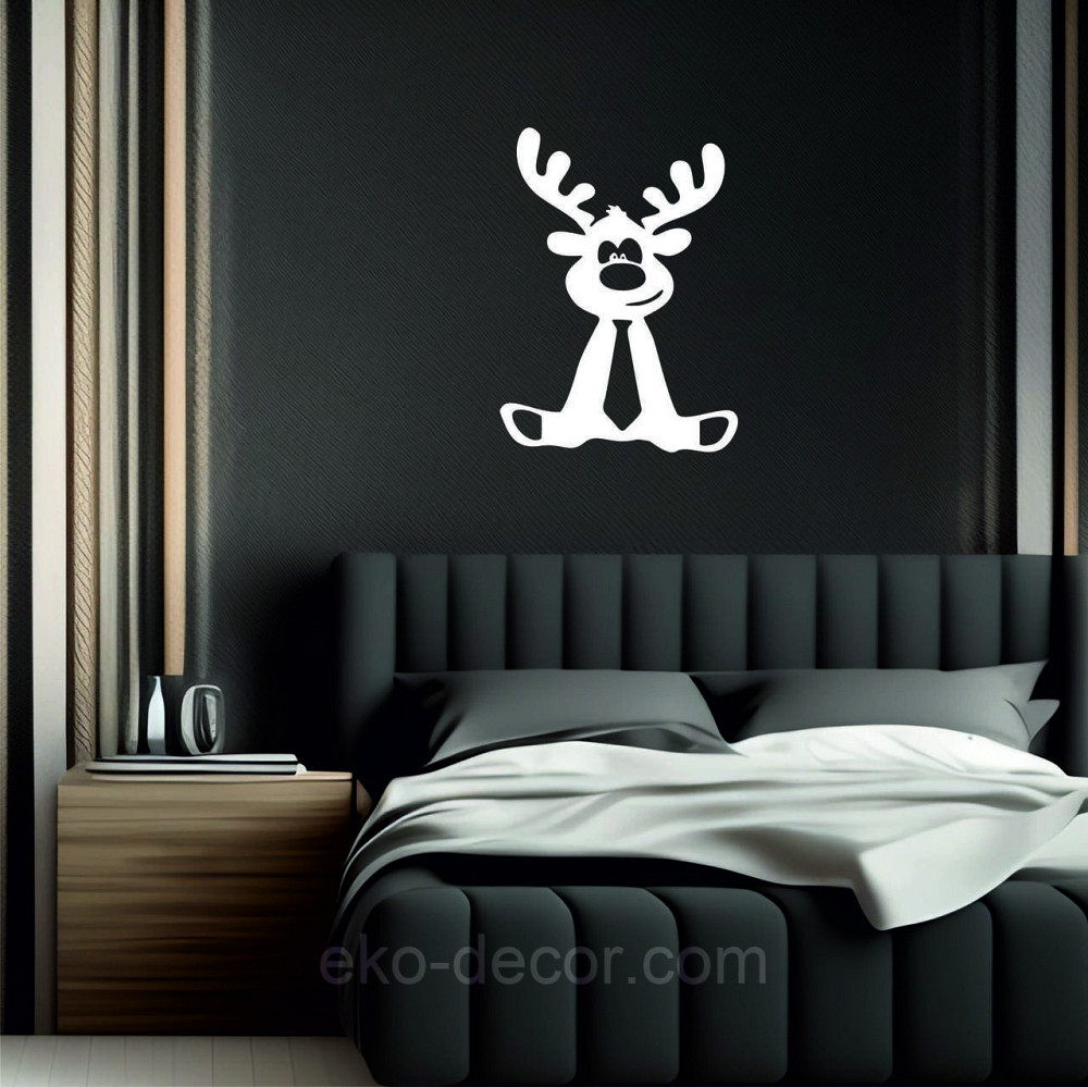 Декоративное настенное Панно «Олень», Декор на стену 70*51 см, Белый Киев - изображение 7