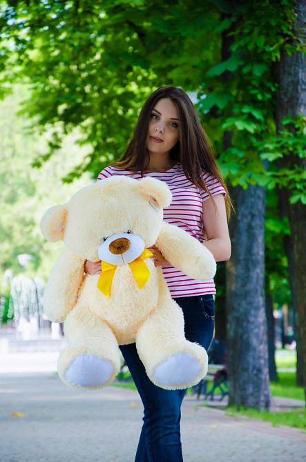 Мягкая игрушка Подарок плюшевый мишка, Плюшевый медведь Бойд 100 см Абрикосовый Тернополь - изображение 1