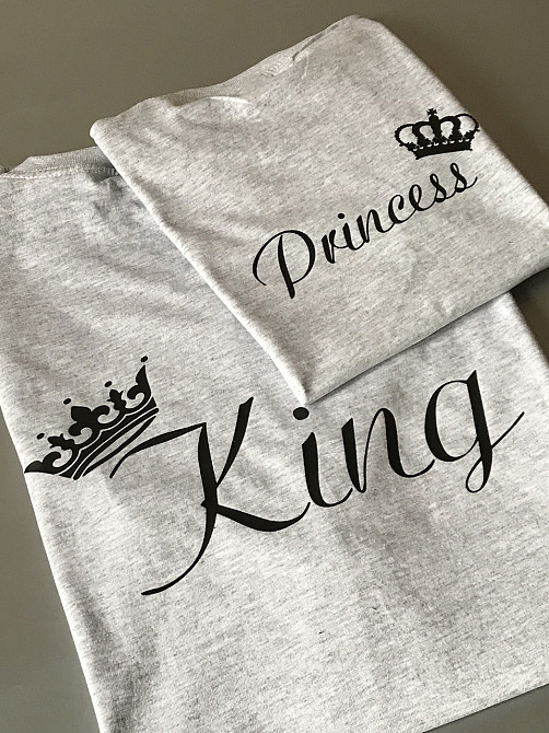 Футболки в стилі Family look для тата та дитини — King/Princess Чернівці - фото 1