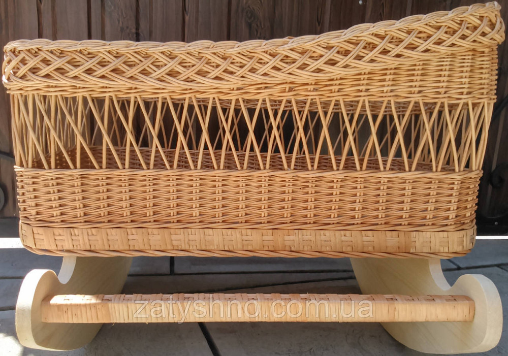 Плетене дитяче ліжечко Київ - фото 2
