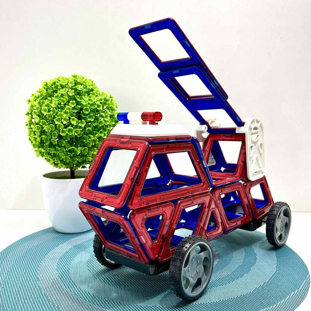 Конструктор магнітний Limo Toy Транспорт 32 деталі (LT6002) Чернигов - изображение 1