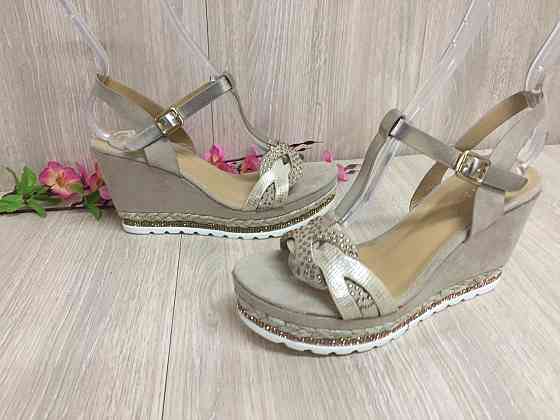 SMALL SWAN БосонІжки жіночі SMALL SWAN бежеві (літо, еко-замша) (940) лише 40р. Коломыя