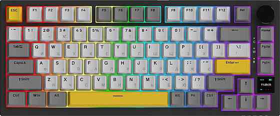 Клавіатура бездротова Ajazz AK820 Pro Gift Switch Black (AK820PRO-G-BGY) ( Чорний ) Харків