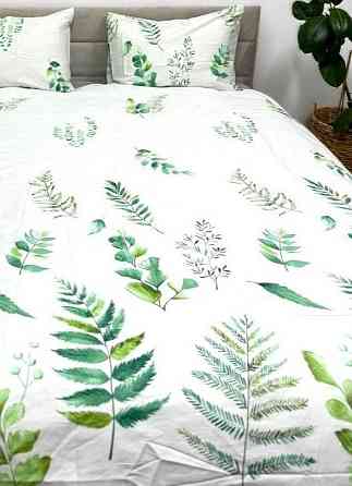 Ecotton Комплект постільної білизни Ecotton полуторний 150х215 см Папороть біла 21204 Київ
