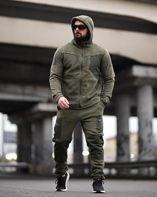 Флисовый спортивный тактический костюм TARANTUL oliva ТР6553 Одесса - изображение 4