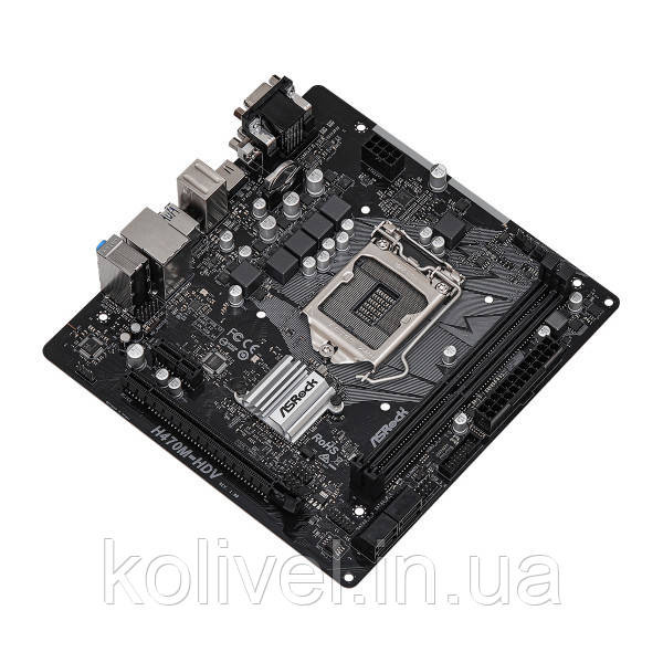 ASRock H470M-HDV (1200/H470, 2*DDR4, PCIex16, HDMI/VGA/DVI, 4xSATAІІІ, RAID, GLan, 7.1ch, mATX) (H470M-HDV) Київ - фото 3