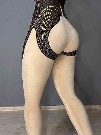 Лосины женские Kenalin W-29-1 утепленые на флисе с утяжкой и push up черные, черный, SM Киев