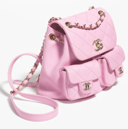 Женский кожаный рюкзак (Розовый) Киев