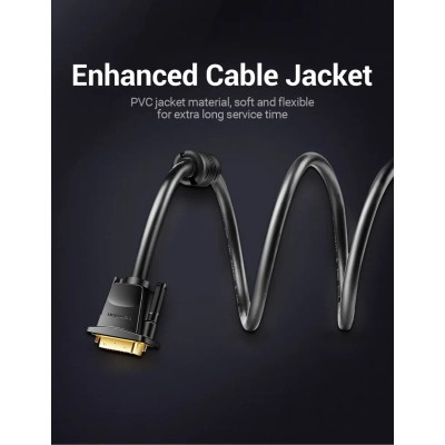 Кабель DVI-D 24M - 24M, 1.5 м, 2K 60Hz Dual Linik Vention Винница - изображение 6