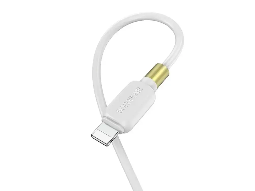 Кабель USB - Lightning Borofone BX59 Defender 1м 3А швидка зарядка для iPhone iPad шнур із чіпом захисту Одеса - фото 5