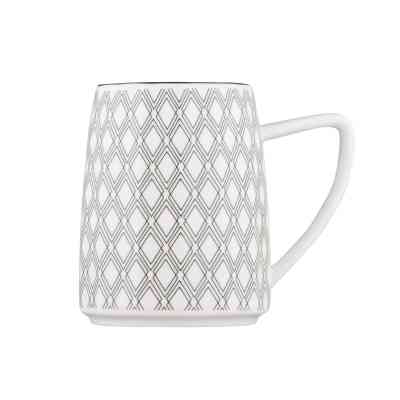 Чашка Ardesto Lamberto, 360мл, порцеляна, біло-сірий (AR3049) Вінниця