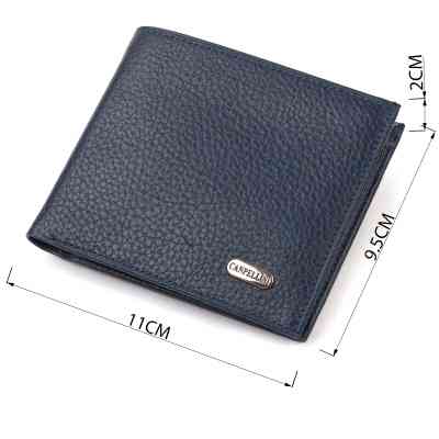 Портмоне Canpellini Из натуральной кожи флотар Синее (21787) Винница