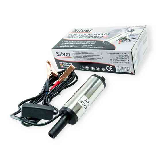 Насос для перекачування палива занурювальний 12в/12л/d38/штуцер 16мм Silver Мукачево