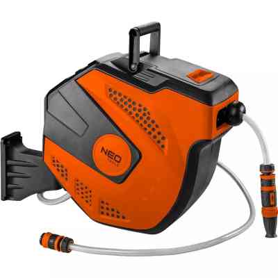 Поливочный шланг Neo Tools на автоматической катушке, 20м+2м, 1/2" (15-891) Винница
