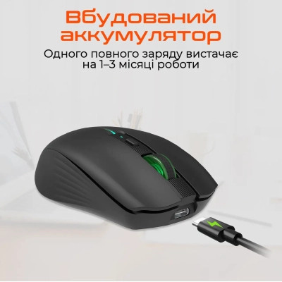 Мышка Meetion BTM002 Wireless/Bluetooth Black (MT-BTM002-A) Винница - изображение 5