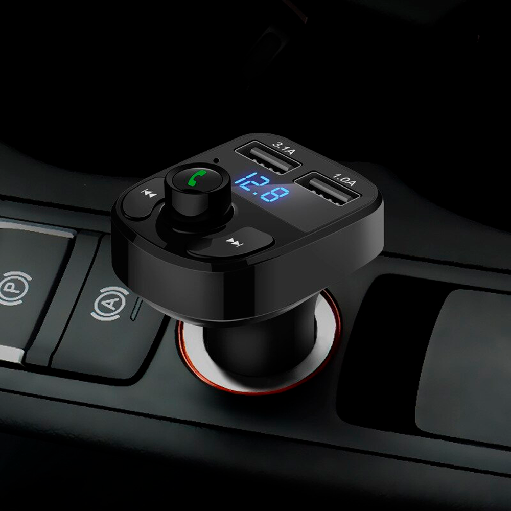 ФМ-трансмиттер с Bluetooth, CAR X8 BT, с 2-мя USB / Автомобильный FM модулятор с подсветкой Киев - изображение 8