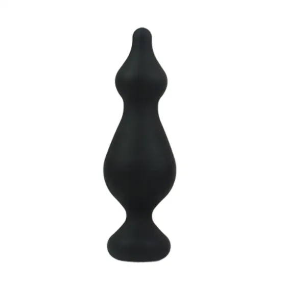 Анальна пробка Adrien Lastic Amuse Big Black (L) з двома переходами, макс. діаметр 4,4 см Львів