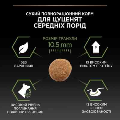 Сухий корм для собак Purina Pro Plan Dog Medium Puppy з високим вмістом курки 12 кг (7613035120402) Вінниця