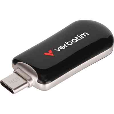 USB флеш накопичувач Verbatim 64GB Plectra Black USB-C (30224) Вінниця