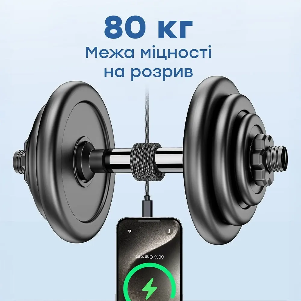 Кабель Choetech XCC-1052 Black USB-C to USB-C Magnetic PD3.1 240W 1.2m (43-00129) Киев - изображение 9