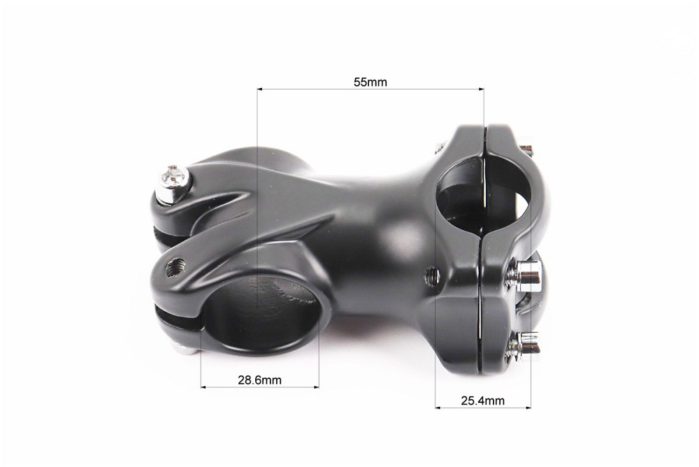 Винос керма MTB 28,6x25,4х55мм (6°), алюмінієвий, чорний YL-121 Київ - фото 2