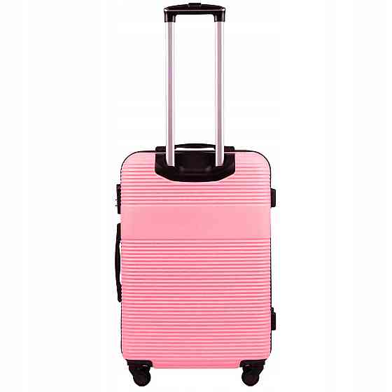 Валіза пластикова Wings 5398 середня 65 см рожева Київ