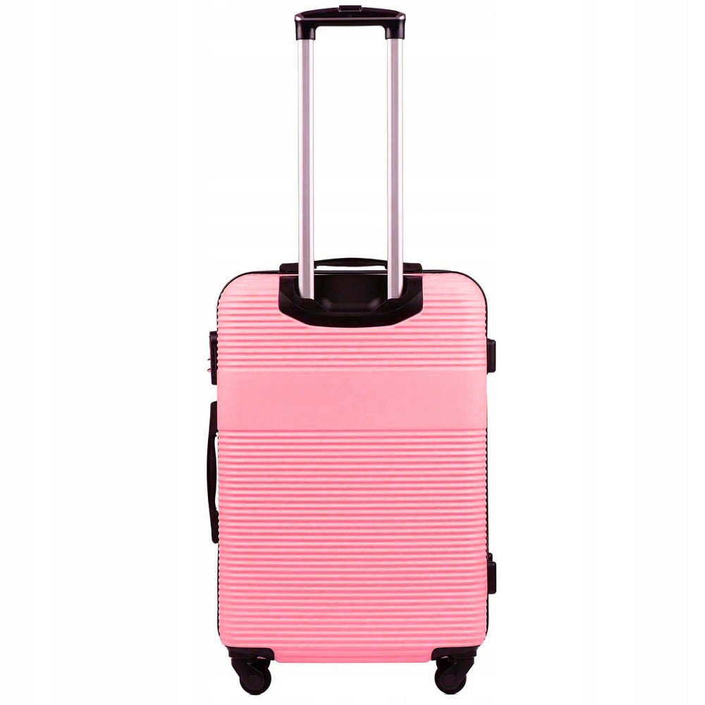 Валіза пластикова Wings 5398 середня 65 см рожева Київ - фото 3