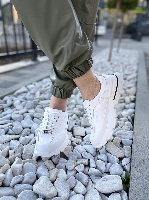 Camellia Кросівки жіночі CAMELLIA M7 білі (весна-осінь, шкіра натуральна) (4386) лише 39р.40р. Коломыя - изображение 3