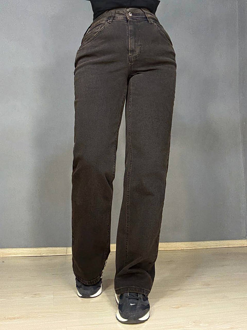 Джинсы женские Sherocco 4045 boot cut прямые стрейчевые коричневые, коричневый, З4, 34, 88 см, 115 см Киев - изображение 16