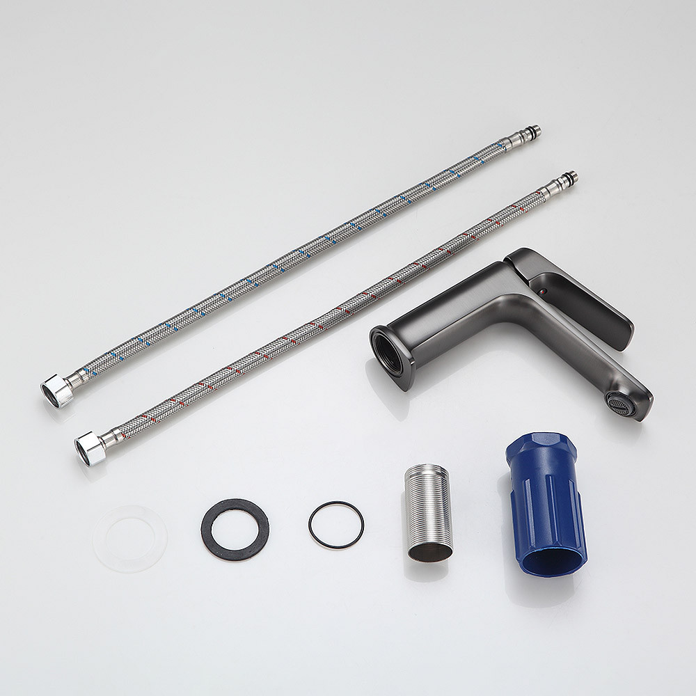 Змішувач для умивальника FRAP F1086-9, графіт Київ - фото 3