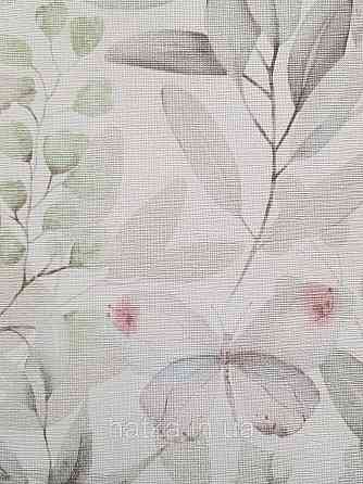 Шпалери вінілові на флізеліні метрові Sintra Edelina прованс квіти листя гілки метелика сірі рожеві Київ