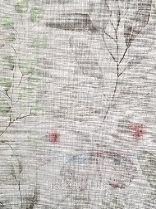 Шпалери вінілові на флізеліні метрові Sintra Edelina прованс квіти листя гілки метелика сірі рожеві Київ - фото 2