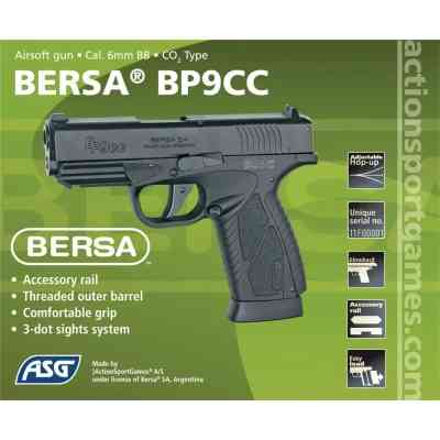 Страйкбольный пистолет ASG Bersa BP9CC Blowback CO2 (17308) Винница