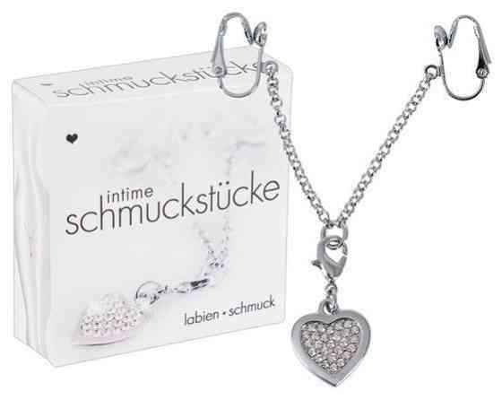 Затискач для клітора Intimate Heart-shaped Chain Sex Aura Київ