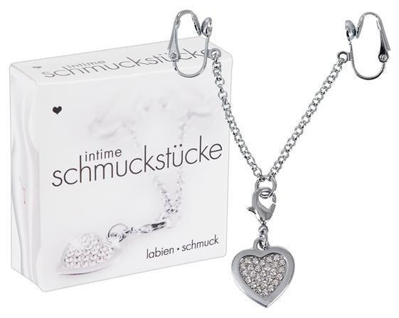 Затискач для клітора Intimate Heart-shaped Chain Sex Aura Київ - фото 1